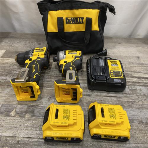 AS-IS DEWALT ATOMIC 20-Volt MAX Lithium-Ion Cordless (2-Tool) Combo Kit