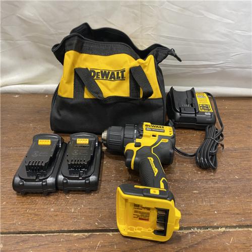 AS-IS ATOMIC 20V MAX Cordless Brushless Compact 1/2 in. Drill/Driver, (2) 20V 1.3Ah Batteries, Charger and Bag