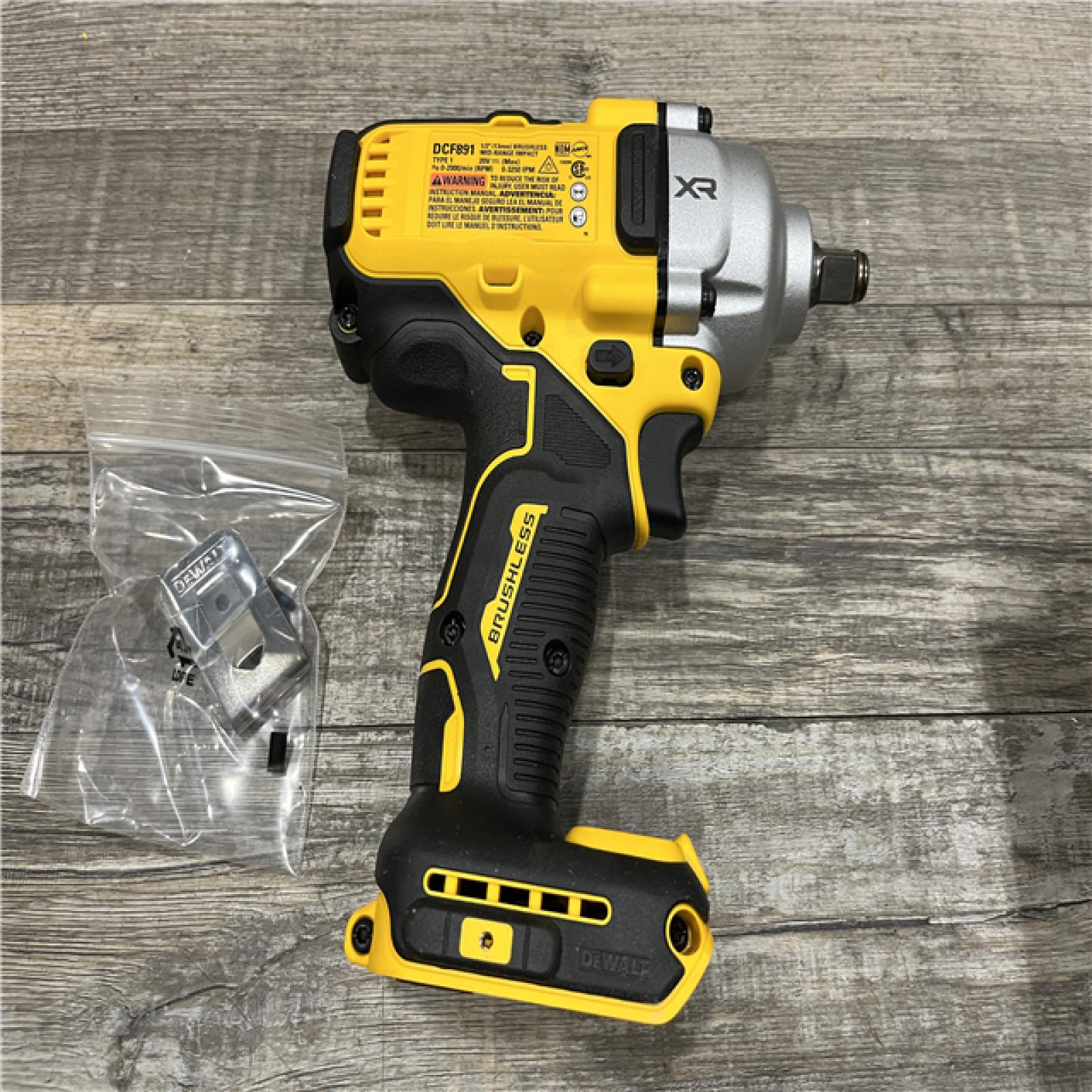 AS-IS DEWALT 20V MAX XR Cordless 1/2 in. Impact Wrench (Tool Only)