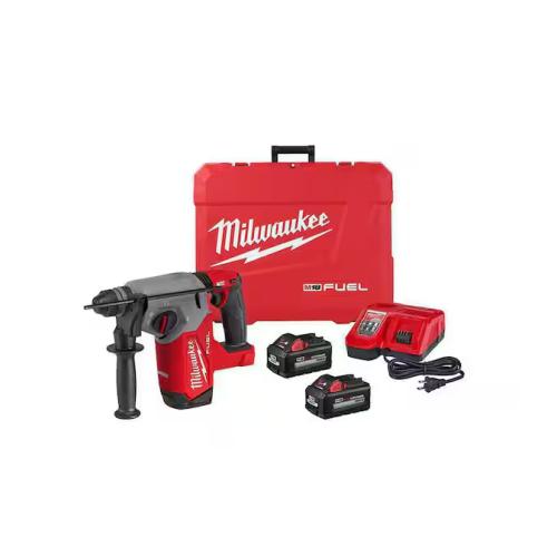 NEW! - Milwaukee M18 FUEL 18V Lithium-Ion Brushless 1 in. Cordless SDS-Plus Rotary Hammer Kit with Two 6.0 Ah Batteries, Hard Case