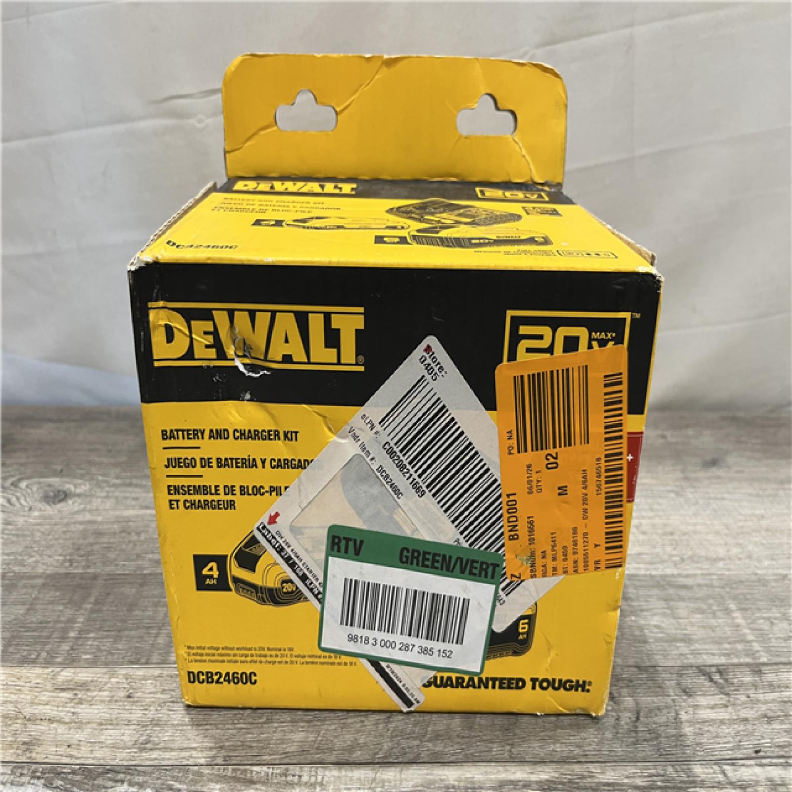 NEW - DEWALT 20V MAX Lithium-Ion 6.0Ah and 4.0Ah Battery and Charger Starter Kit