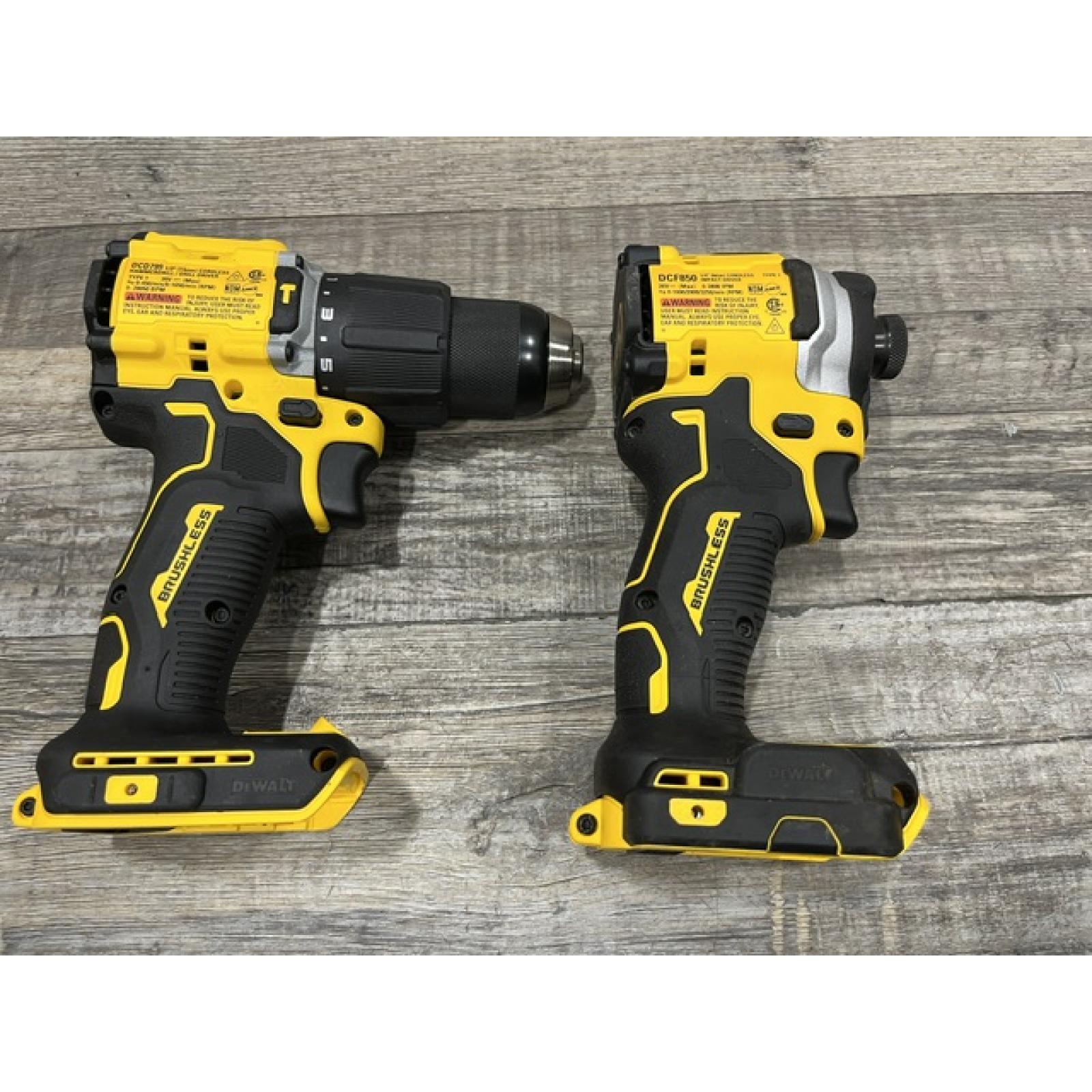 AS-IS DEWALT ATOMIC 20V MAX Lithium-Ion Cordless 2-Tool Combo Kit
