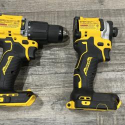 AS-IS DEWALT ATOMIC 20V MAX Lithium-Ion Cordless 2-Tool Combo Kit