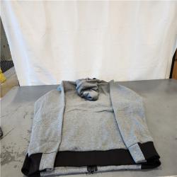 AS-IS -Men's Large M12 12-Volt Lithium-Ion Cordless Gray Heated Jacket Hoodie Kit