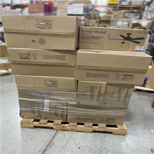 DALLAS LOCATION- Hampton Bay Gazebo III 52 in. Indoor/Outdoor Ceiling Fan Natural Iron Finish (23 Units)