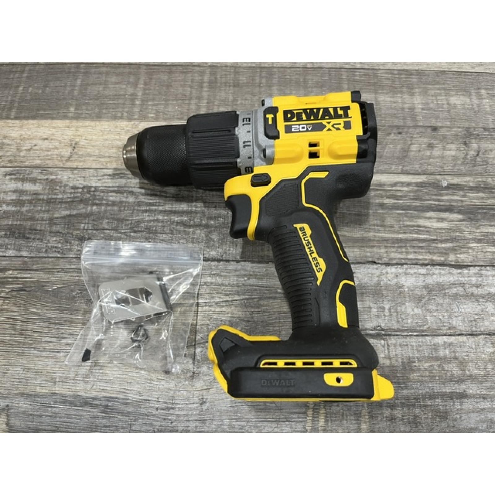AS-IS DEWALT 20V XR Brushless Cordless 1/2 in. Hammer Drill (Tool-Only)