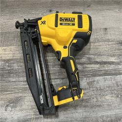 AS-IS DEWALT 20V MAX XR Lithium-Ion Electric Cordless 16-Gauge Angled Finishing Nailer (Tool Only)