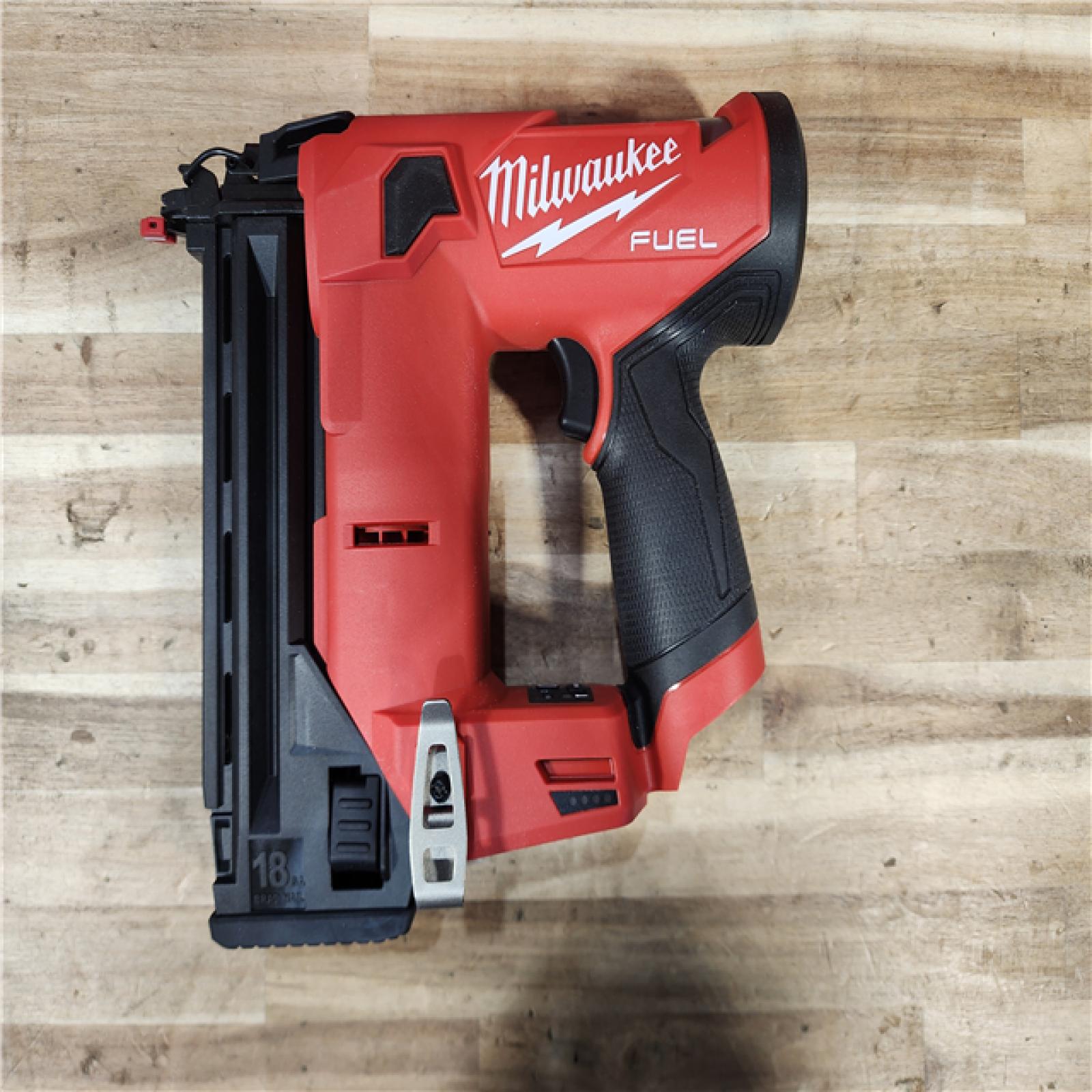 HOUSTON LOCATION - AS-IS Milwaukee  FUEL 12-Volt Lithium-Ion Brushless Cordless 18-Gauge 1-1/2 in. Compact Brad Nailer (Tool Only)