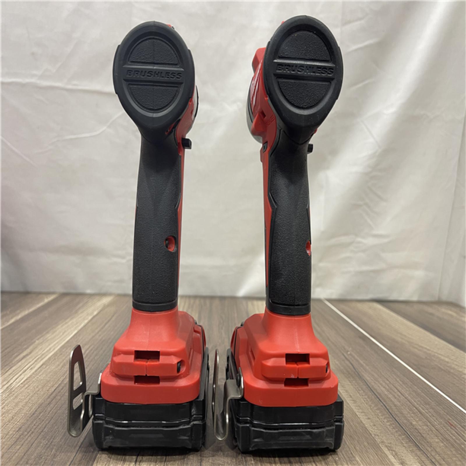 AS-IS- Milwaukee 18V Lithium-Ion Brushless Cordless Compact Drill/Impact Combo Kit