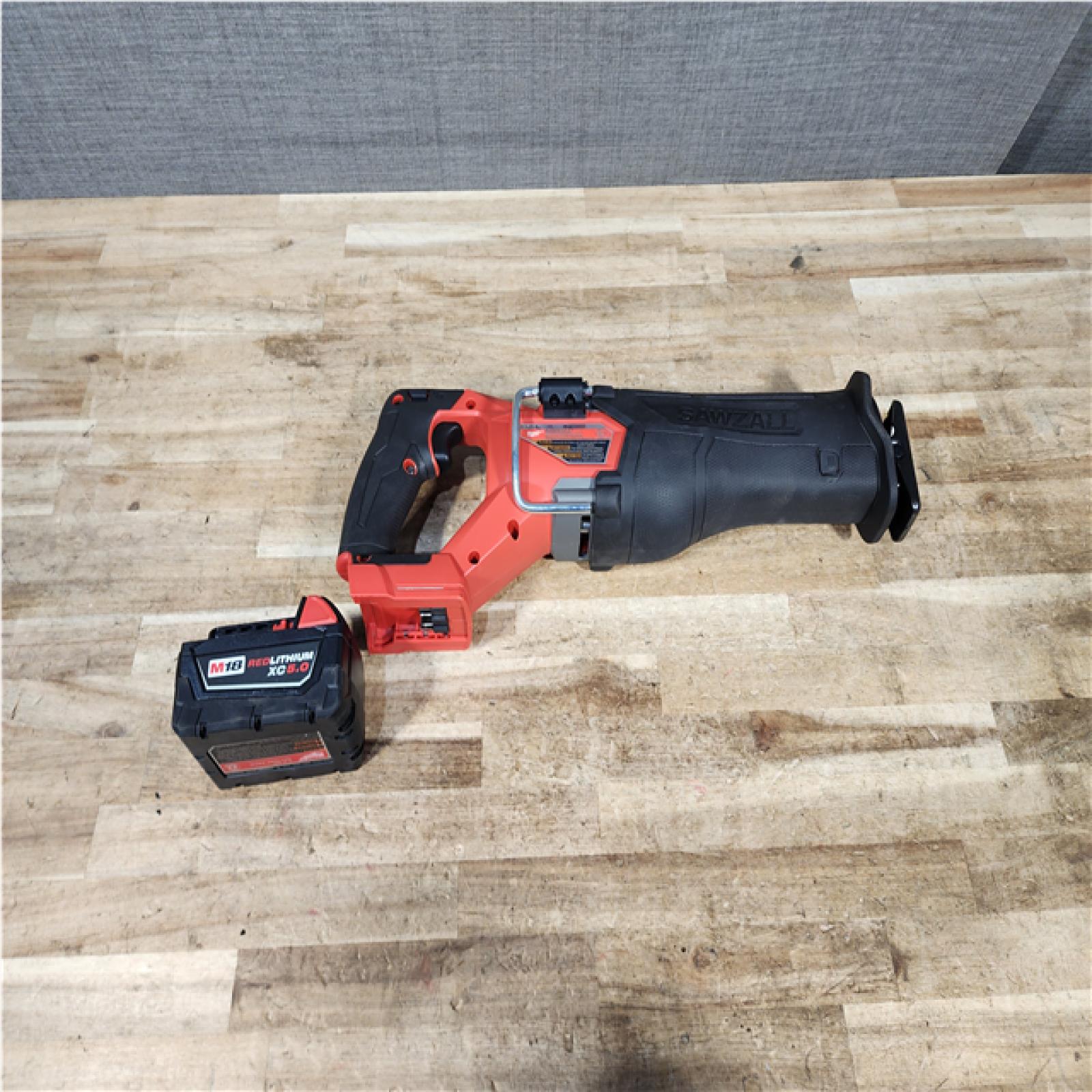 Houston Location AS-IS Milwaukee Fuel Sawzall with Battery