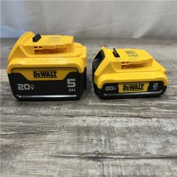 AS-IS DEWALT 20V MAX Lithium-Ion Battery Kit with 5.0Ah and 2.0Ah Battery and Charger