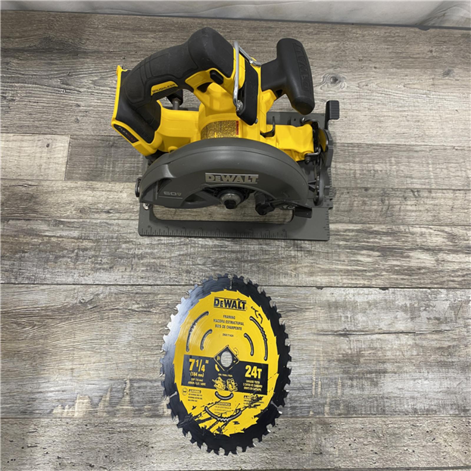 AS-IS DEWALT FLEXVOLT 60V MAX Cordless Brushless 7-1/4 in. Circular Saw with Brake (Tool Only)