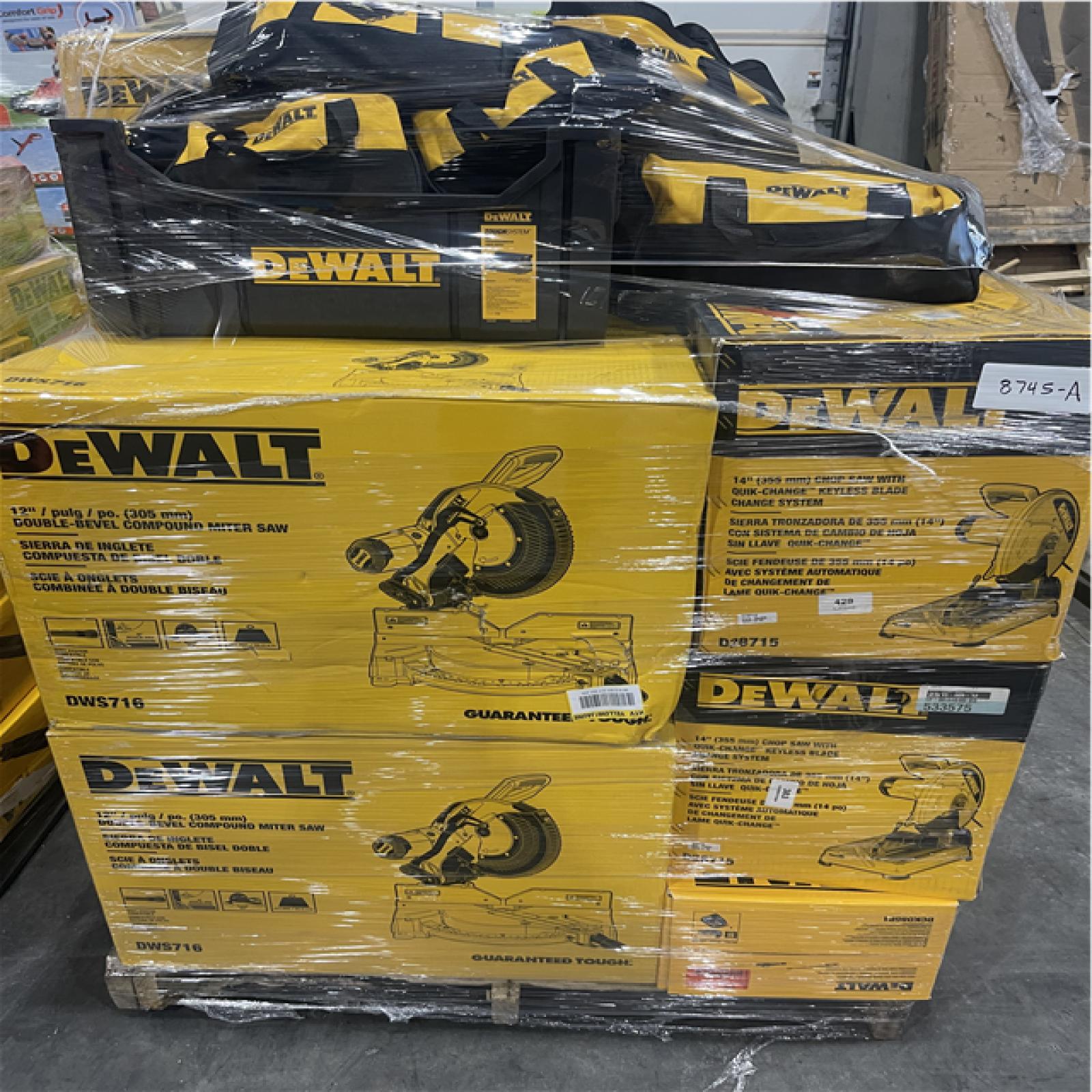 Atlanta Location As-Is Power Tools Partial Truckload (9 Pallets) 8745-A