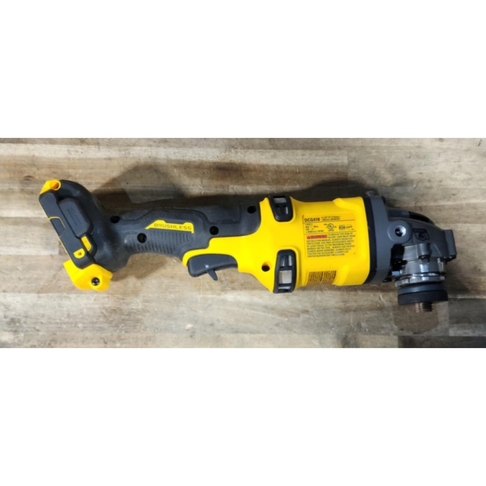 HOUSTON LOCATION - AS-IS DEWALT 60V MAX Cordless Brushless 4.5 in. to 6 in. Small Angle Grinder with Kickback Brake (Tool Only)