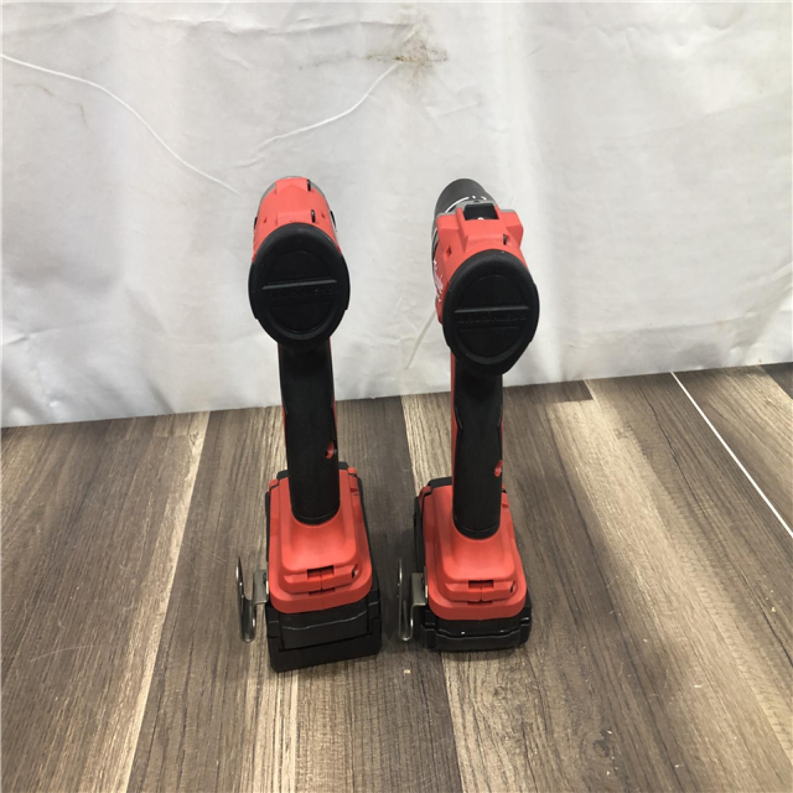 AS-IS Milwaukee 18-Volt Lithium-Ion Brushless Cordless Compact Hammer Drill/Impact Combo Kit