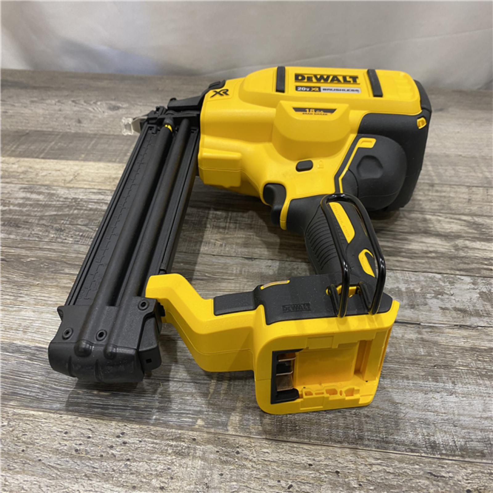 AS-IS DEWALT 20V MAX XR Lithium-Ion Electric Cordless 18-Gauge Brad Nailer (Tool Only)