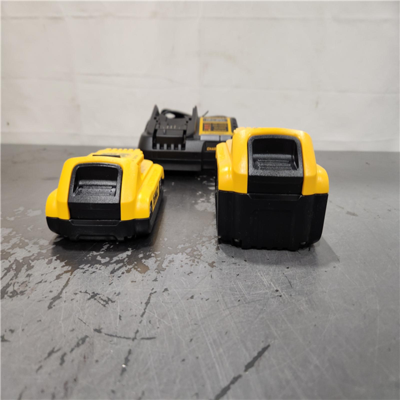 AS-IS- DEWALT 20V MAX Lithium-Ion Battery Kit with 5.0Ah and 2.0Ah Battery and Charger