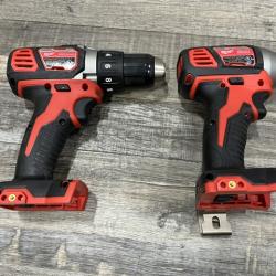 AS-IS Milwaukee 18V Lithium-Ion Cordless Drill Driver/Impact Driver Combo Kit