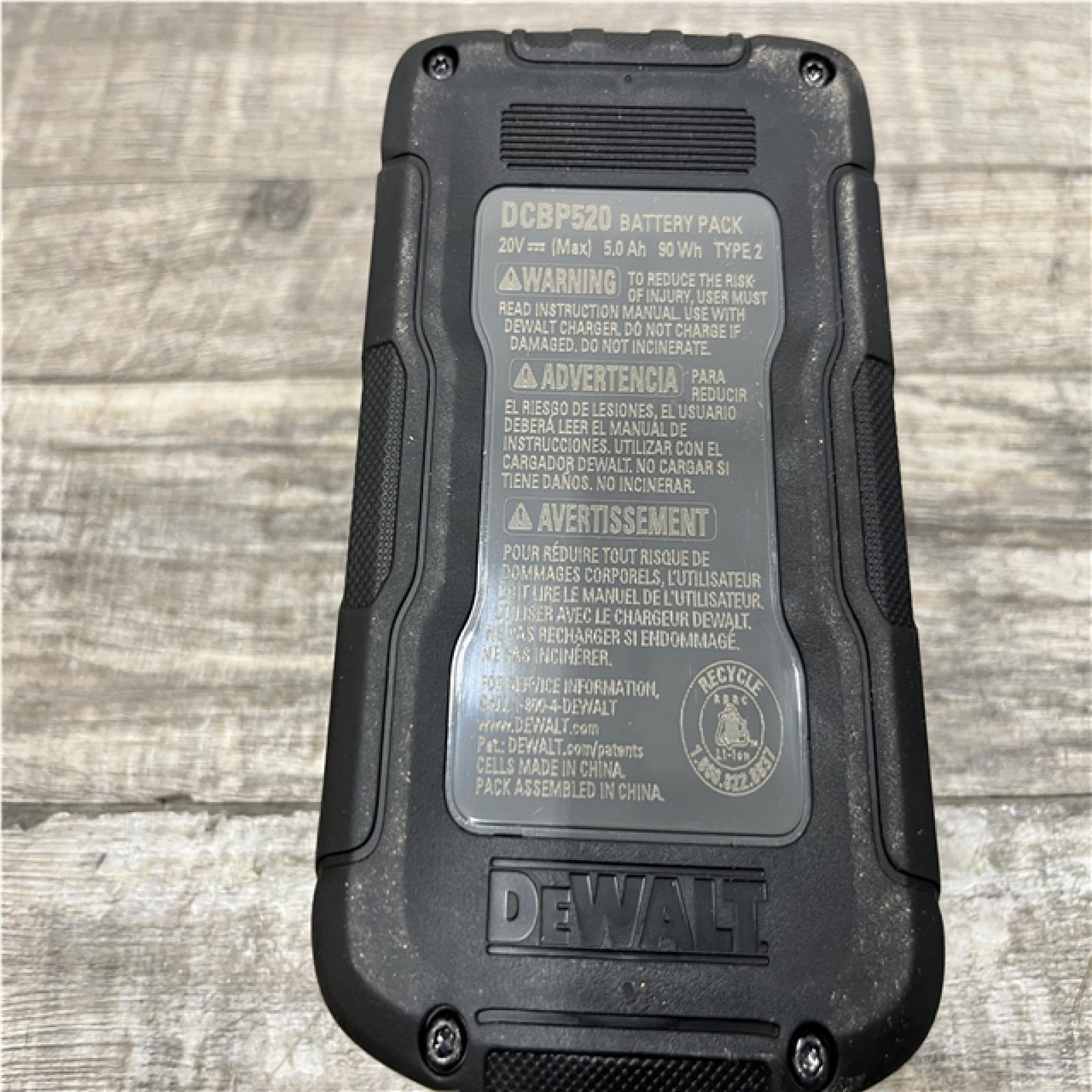 AS-IS DEWALT POWERSTACK 20V Lithium-Ion 5.0Ah Battery Pack