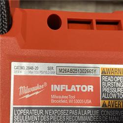 AS-IS Milwaukee 18-Volt Lithium-Ion Cordless Electric Portable Inflator (Tool-Only)