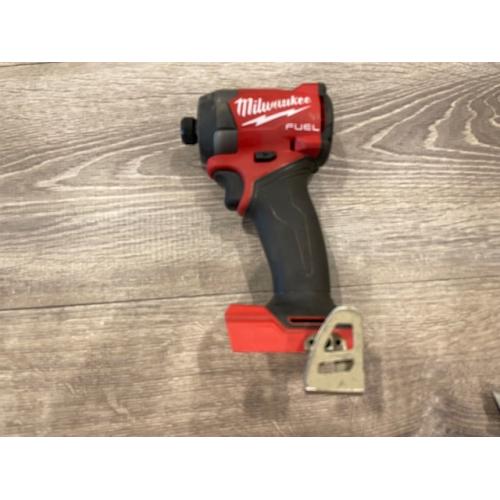 AS-IS Milwaukee FUEL 18V Lithium-Ion Brushless Cordless 1/4 in. Hex Impact Driver (Tool-Only)