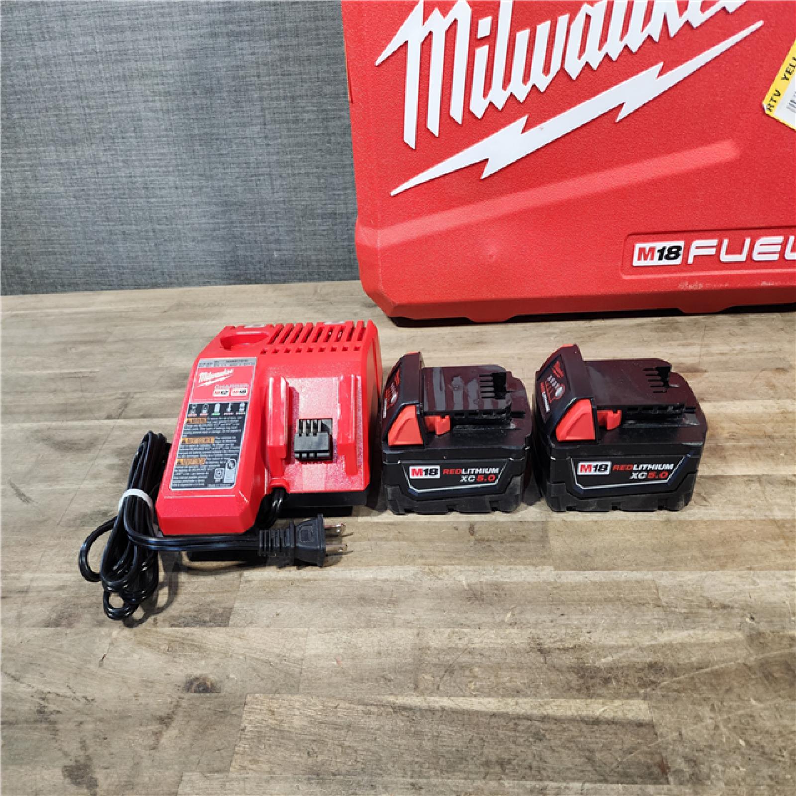 HOUSTON LOCATION - AS-IS MILWAUKEE FUEL 18V Lithium-Ion Brushless Cordless Hammer Drill and Impact Driver Combo Kit
