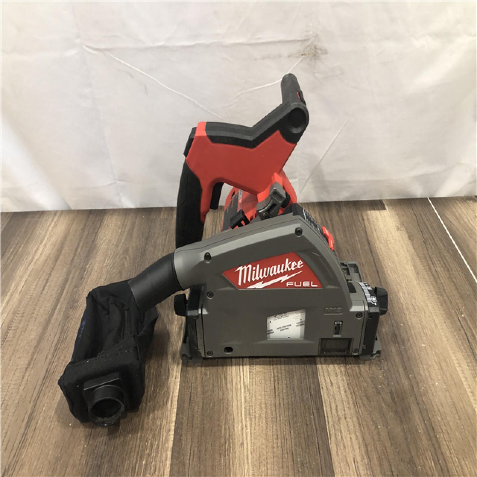 AS-IS Milwaukee FUEL 18V Lithium-Ion Cordless Brushless 6-1/2 in. Plunge Cut Track Saw (Tool-Only)