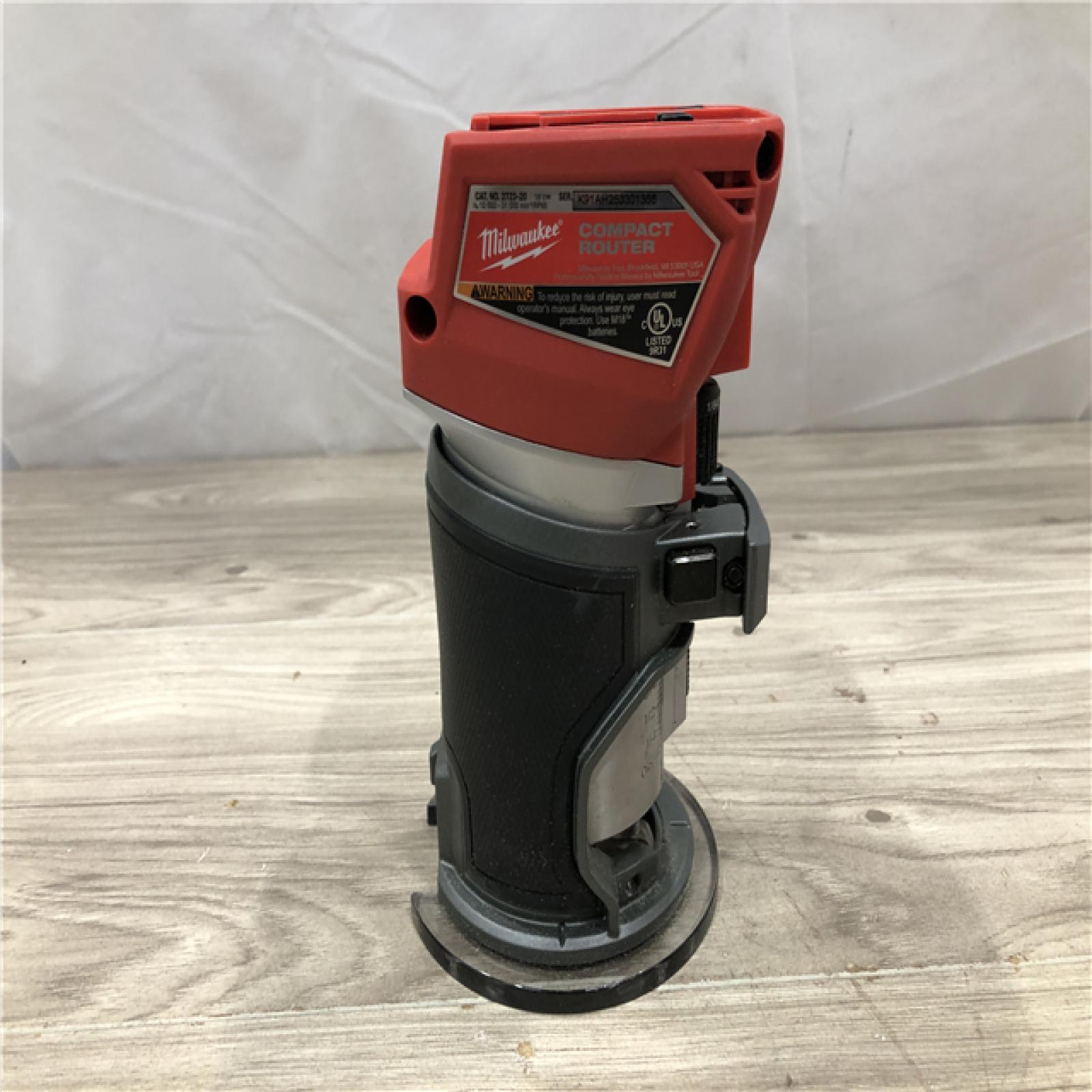 AS-IS Milwaukee FUEL 18V Lithium-Ion Cordless Compact Router (Tool-Only)