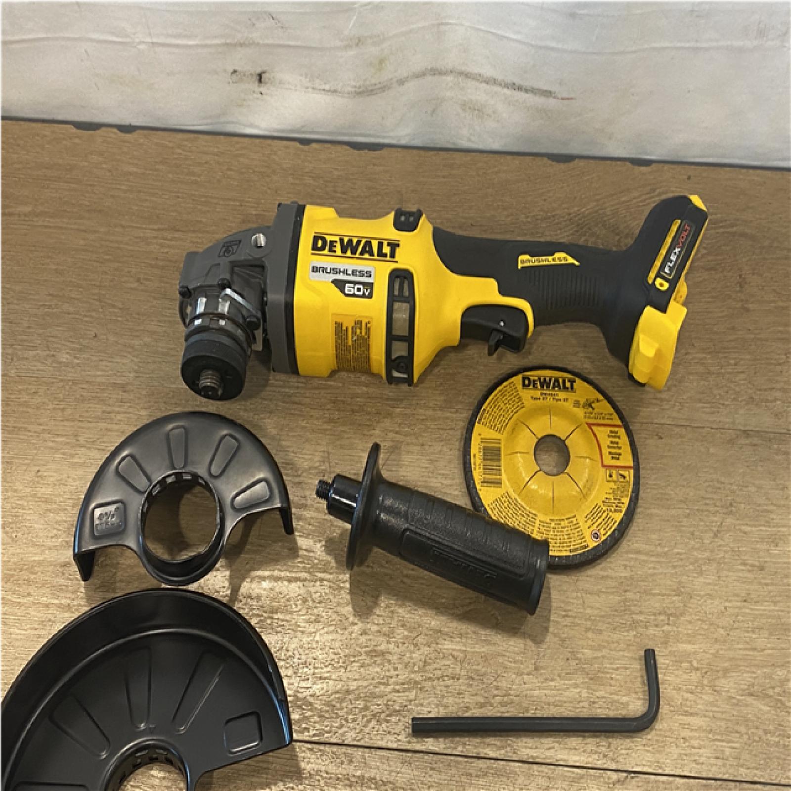 AS-IS DEWALT FLEXVOLT 60V MAX Cordless Brushless 4.5 in. to 6 in. Small Angle Grinder with Kickback Brake (Tool Only)