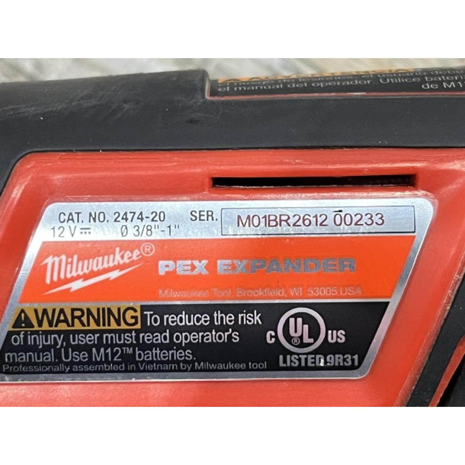 AS-IS Milwaukee Cordless PEX Expansion Tool Kit