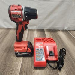 AS-IS- Milwaukee M18 Compact Next Gen 1/2 in. Brushless Cordless Drill/Driver Kit (Battery & Charger)