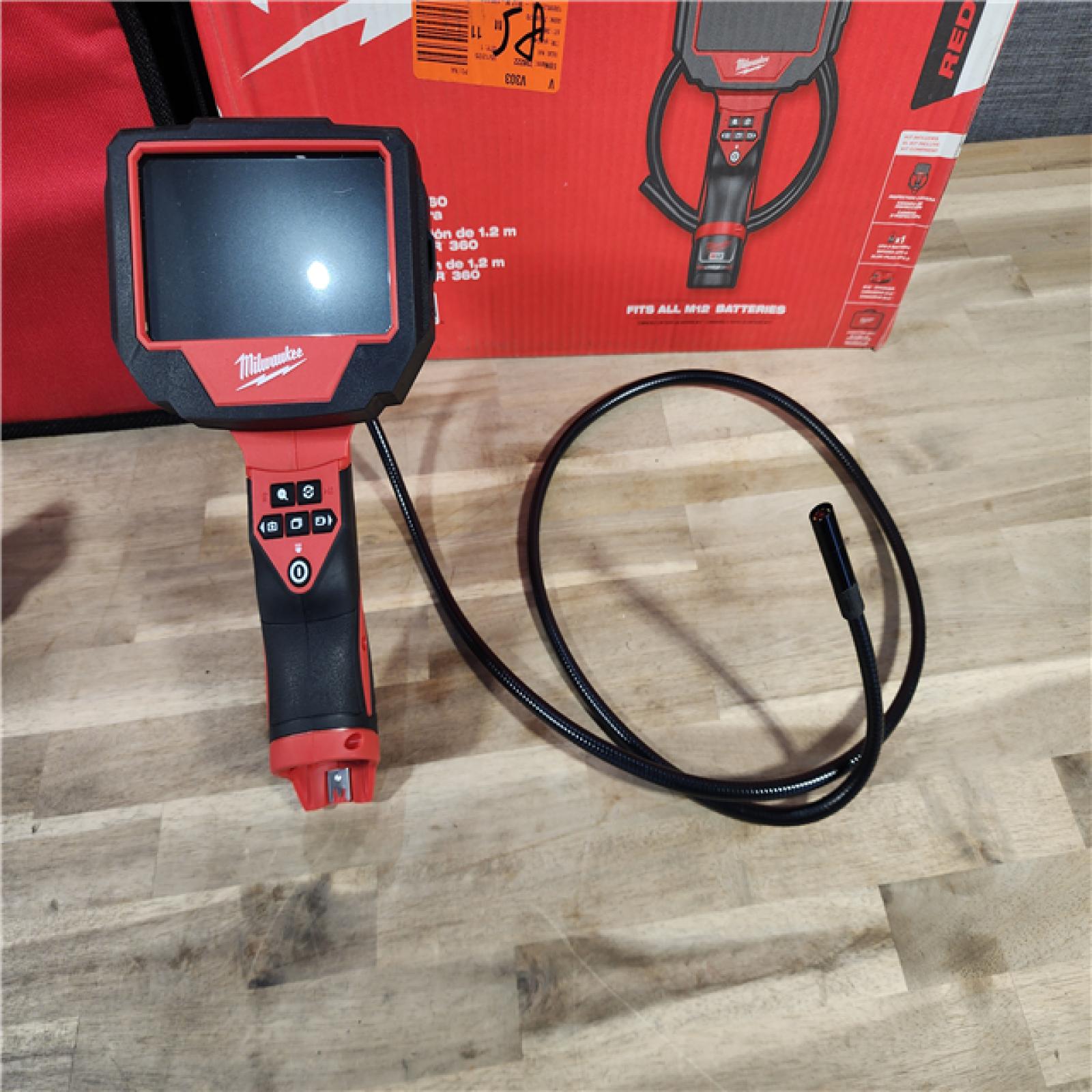 HOUSTON LOCATION - AS-IS MILWAUKEE M12 12V Lithium-Ion Cordless M-SPECTOR 360-Degree 4 Ft. Inspection Camera Kit