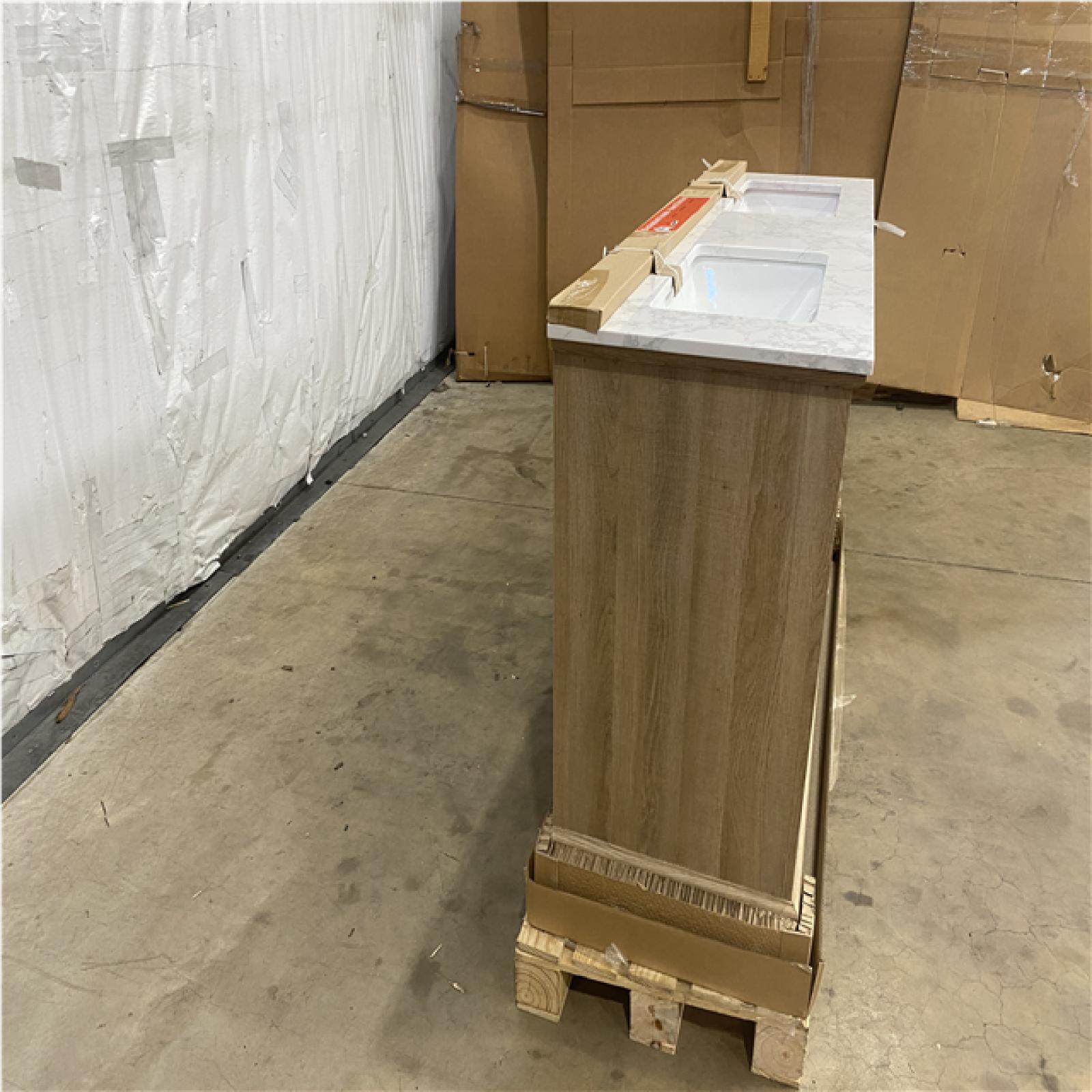 Houston Location - AS-IS home improvement pallet DOVETON 60 IN. VANITY