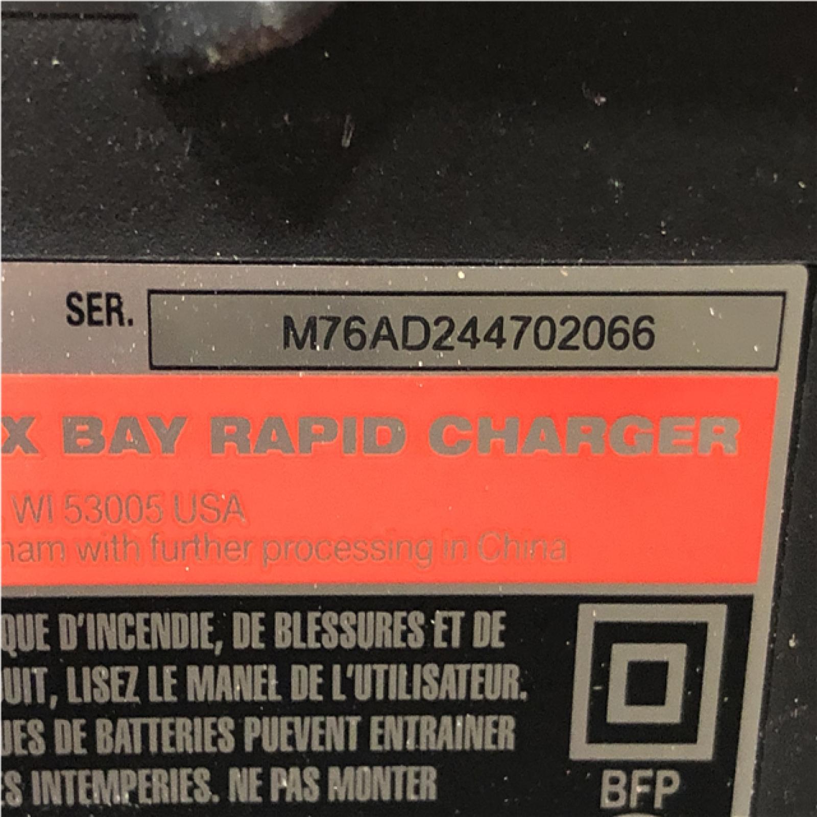 AS-IS Milwaukee 18V Lithium-Ion PACKOUT 6-Port Rapid Charger