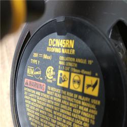 AS-IS DEWALT 20V MAX 15-Degree Electric Cordless Roofing Nailer (Tool Only)