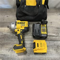 AS-IS DEWALT 20V MAX Lithium-Ion Cordless 1/2 in. Impact Wrench Kit