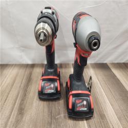 AS-IS- Milwaukee 18V Cordless Brushed 2-Tool Drill/Driver and Impact Driver Kit