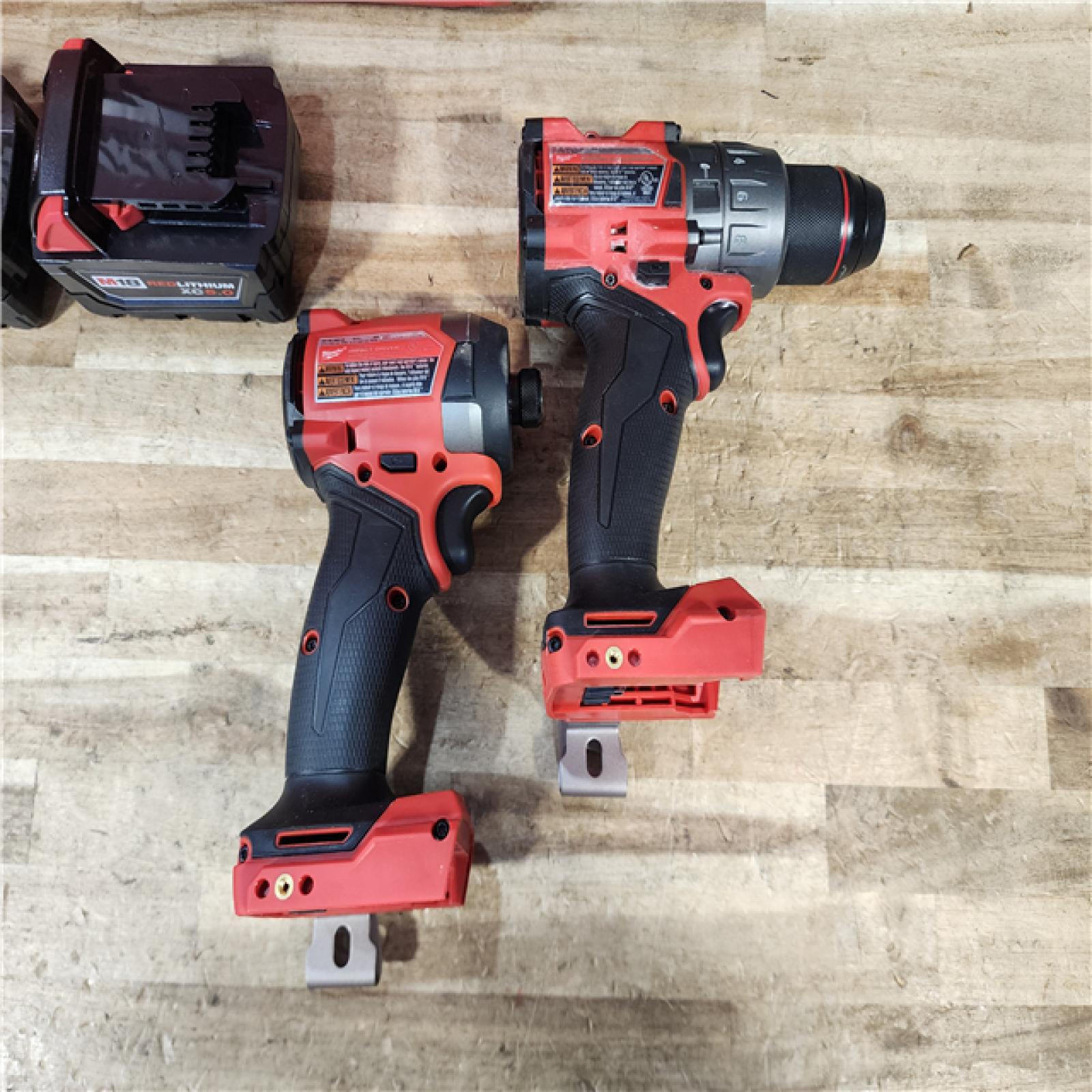 HOUSTON LOCATION - AS - IS Milwaukee FUEL 18V Lithium-Ion Brushless Cordless Hammer Drill and Impact Driver Combo Kit