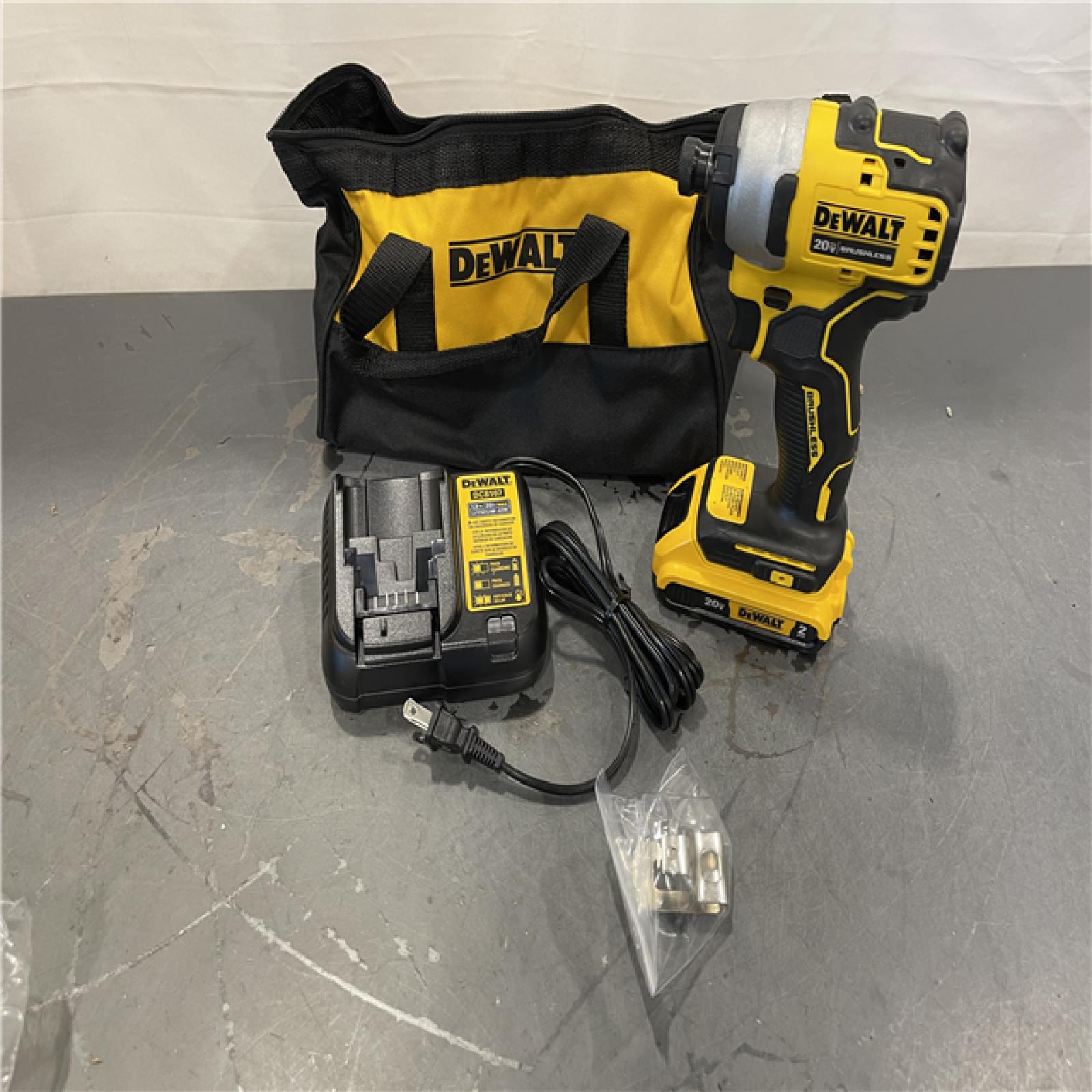 AS-IS - DeWALT ATOMIC 20V Max Lithium-Ion Brushless Cordless Compact 1/4 in. Impact Driver Kit