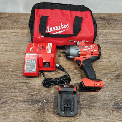 AS-IS Milwaukee 2967-21B 18V M18 FUEL 1/2 Brushless Cordless High Torque Wrench W/ Friction Ring Kit 5.0 Ah