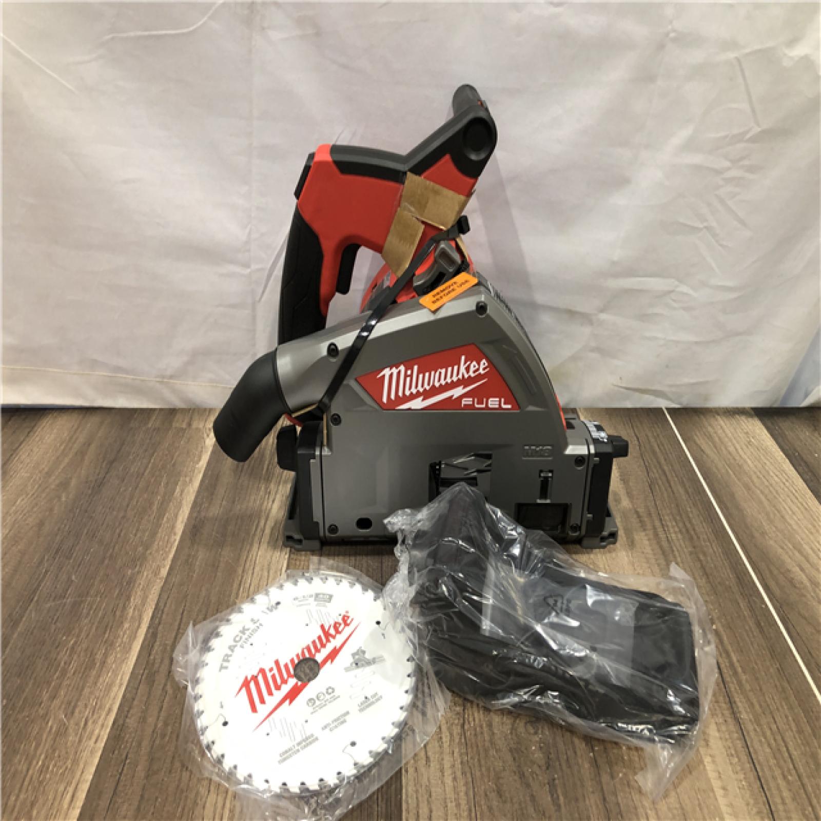 AS-IS Milwaukee FUEL 18V Lithium-Ion Cordless Brushless 6-1/2 in. Plunge Cut Track Saw (Tool-Only)