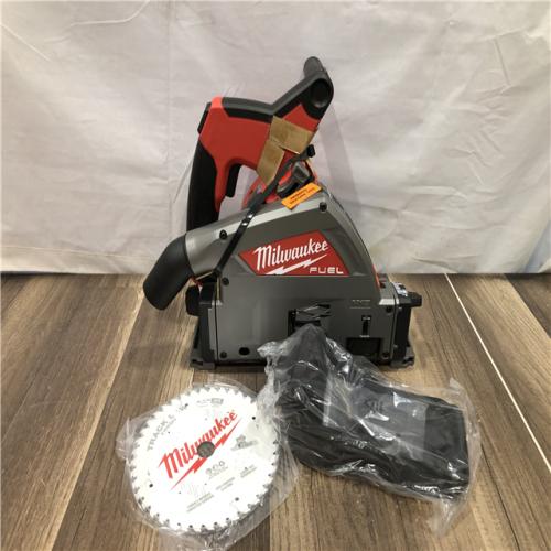 AS-IS Milwaukee FUEL 18V Lithium-Ion Cordless Brushless 6-1/2 in. Plunge Cut Track Saw (Tool-Only)