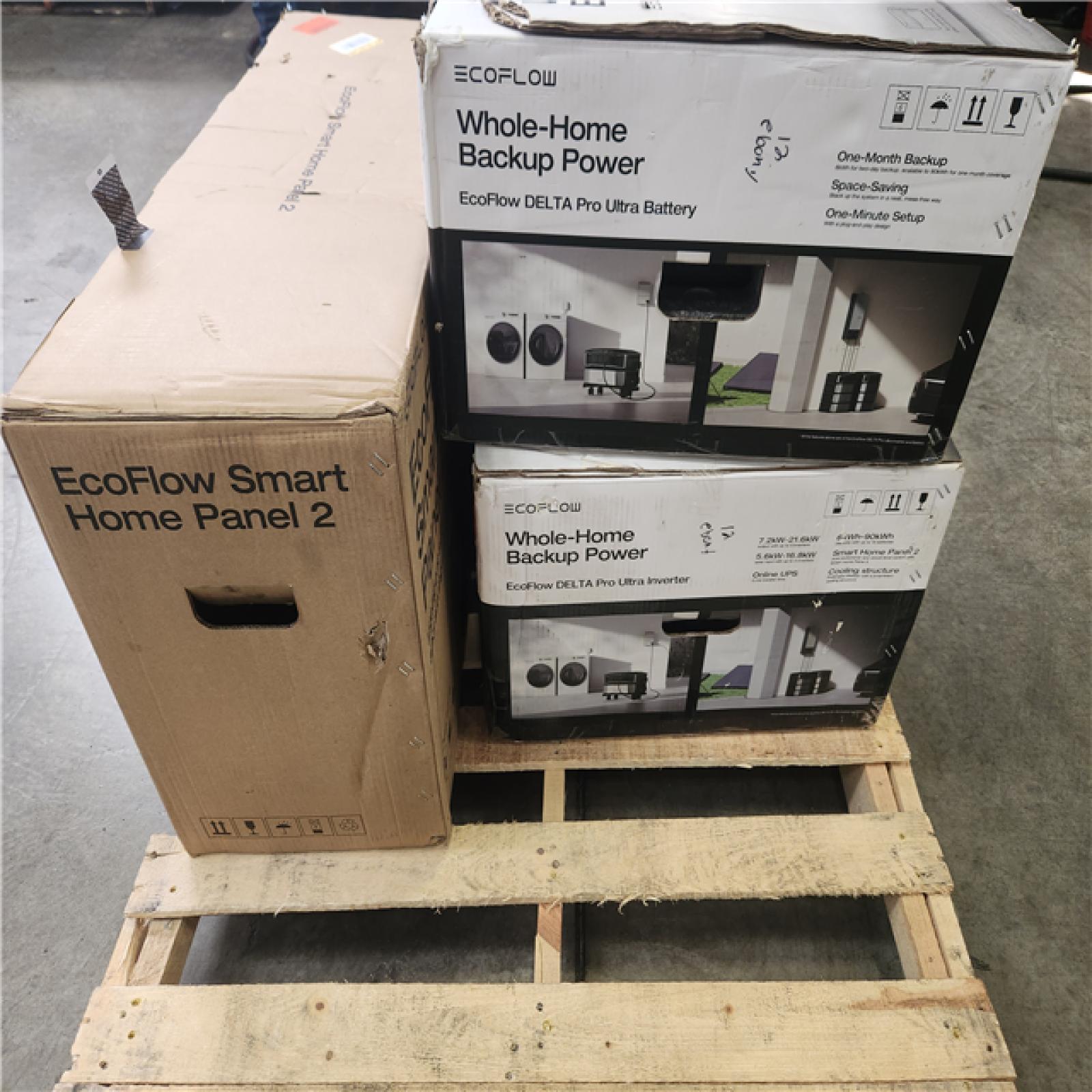 Phoenix NEW EcoFlow Battery Generator 6144Wh Delta Pro Ultra w/Smart Home Panel 2 7200W Output  LFP Power Station Home Backup  Push-Button