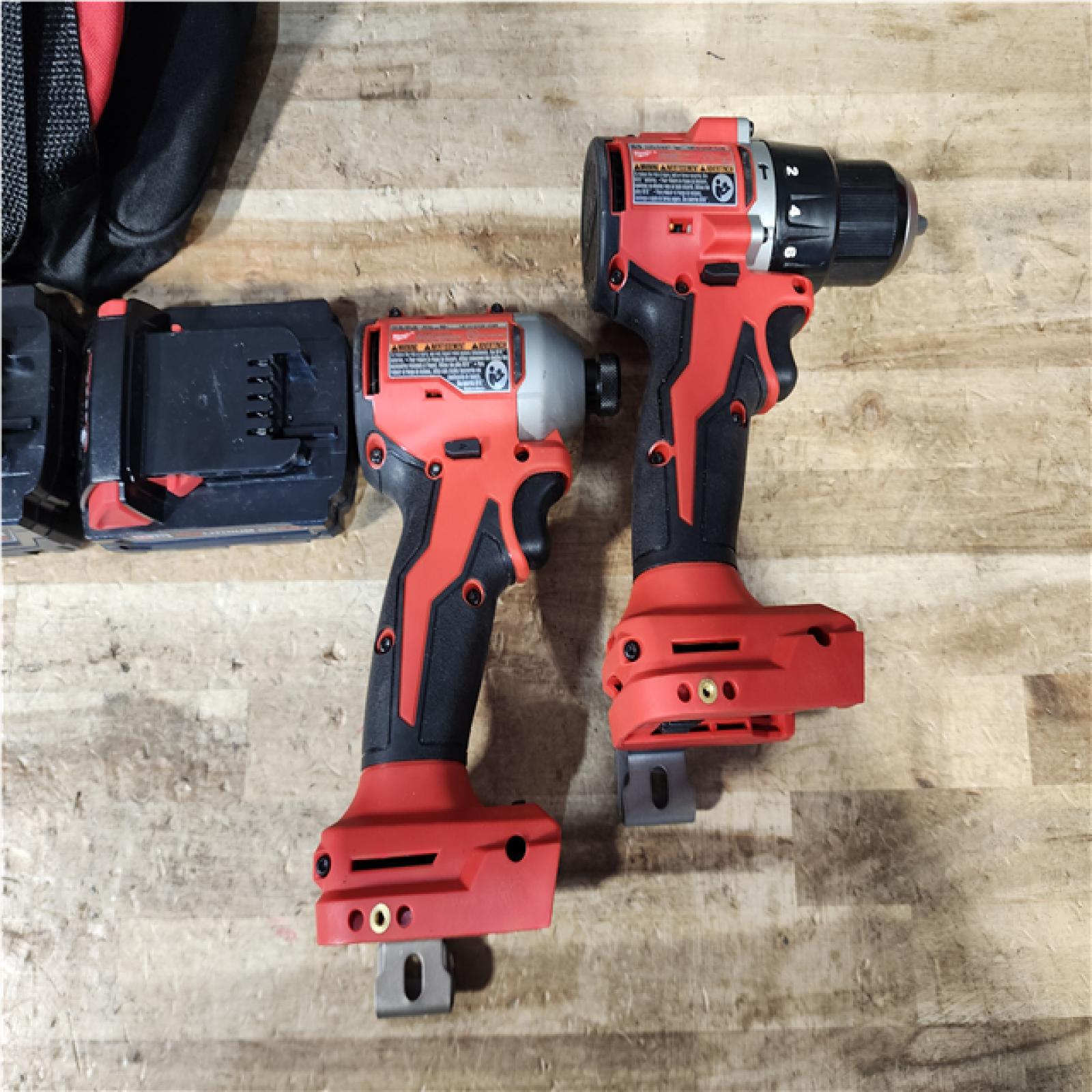 HOUSTON LOCATION - AS - IS Milwaukee 18-Volt Lithium-Ion Brushless Cordless Compact Hammer Drill/Impact Combo Kit