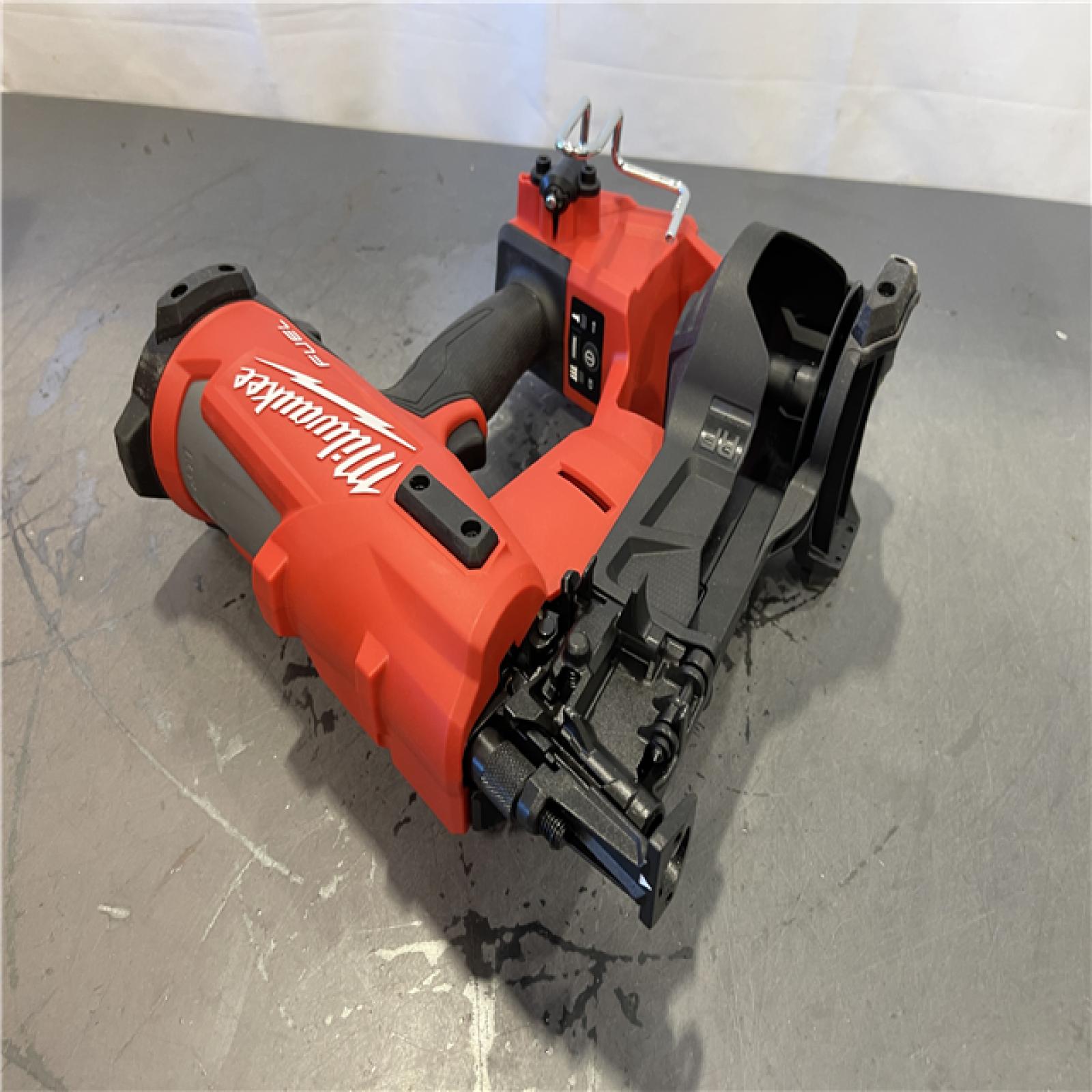 AS-IS - Milwaukee M18 FUEL 18-Volt Lithium-Ion Brushless Cordless Coil Roofing Nailer