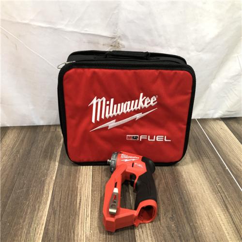 AS-IS Milwaukee FUEL 12V Lithium-Ion Brushless Cordless 4-in-1 Installation 3/8 in. Drill Driver (Tool-Only)