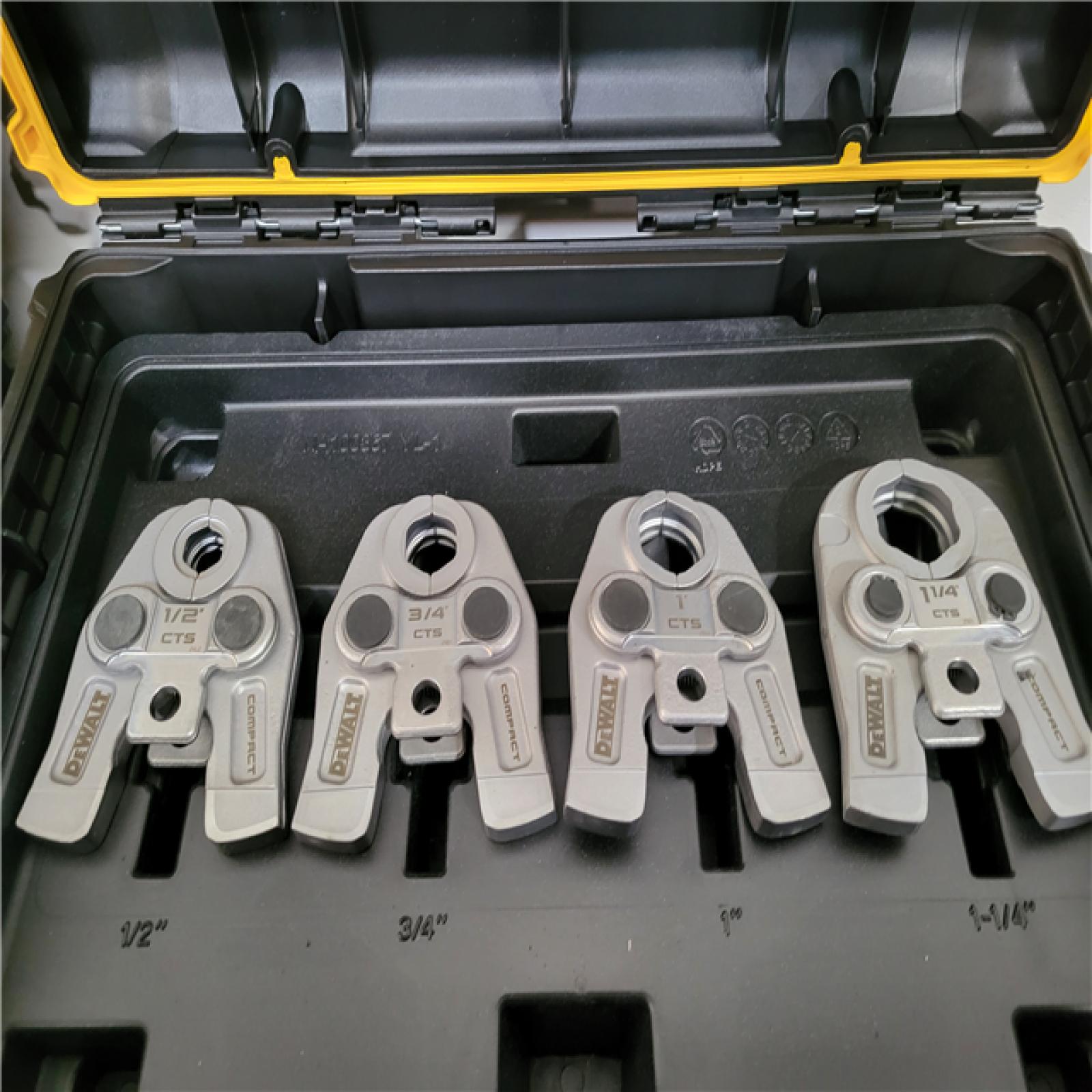 CALIFORNIA AS-IS DEWALT COMPACT PRESS TOOL AND JAWS KIT