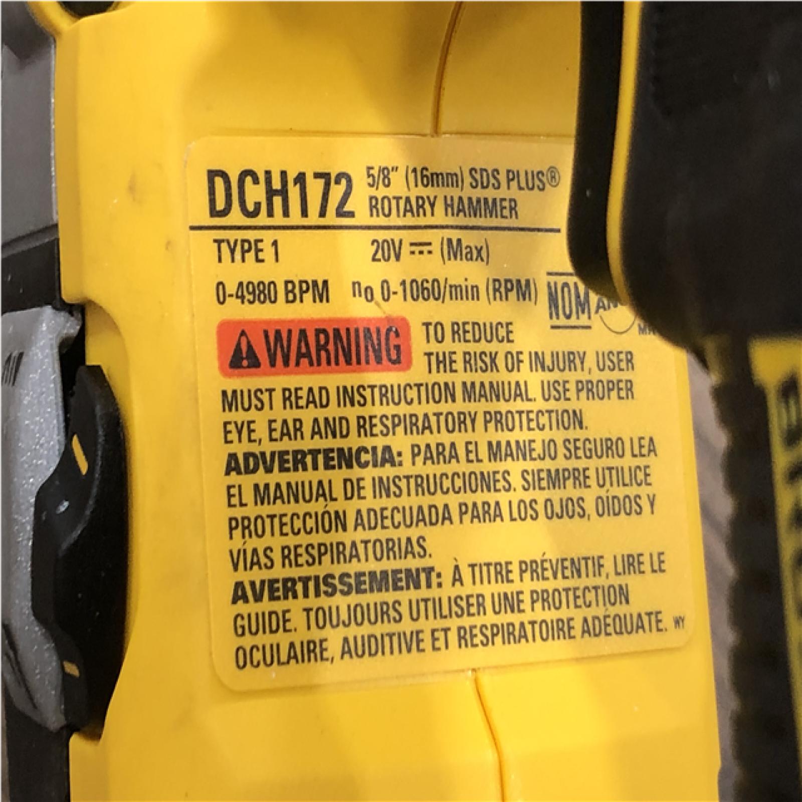 AS-IS DEWALT ATOMIC 20V MAX Cordless Brushless Ultra-Compact 5/8 in. SDS Plus Hammer Drill (Tool Only)