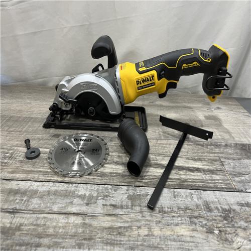 AS-IS DEWALT ATOMIC 20V MAX Cordless Brushless 4-1/2 in. Circular Saw (Tool Only)