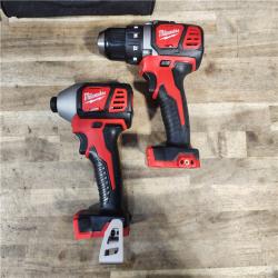 HOUSTON LOCATION - AS-IS Milwaukee 18V Cordless Brushed 2-Tool Drill/Driver and Impact Driver Kit
